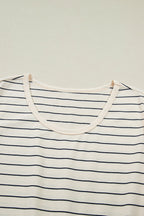 Mabel Stripe Drawstring Tunic Tank