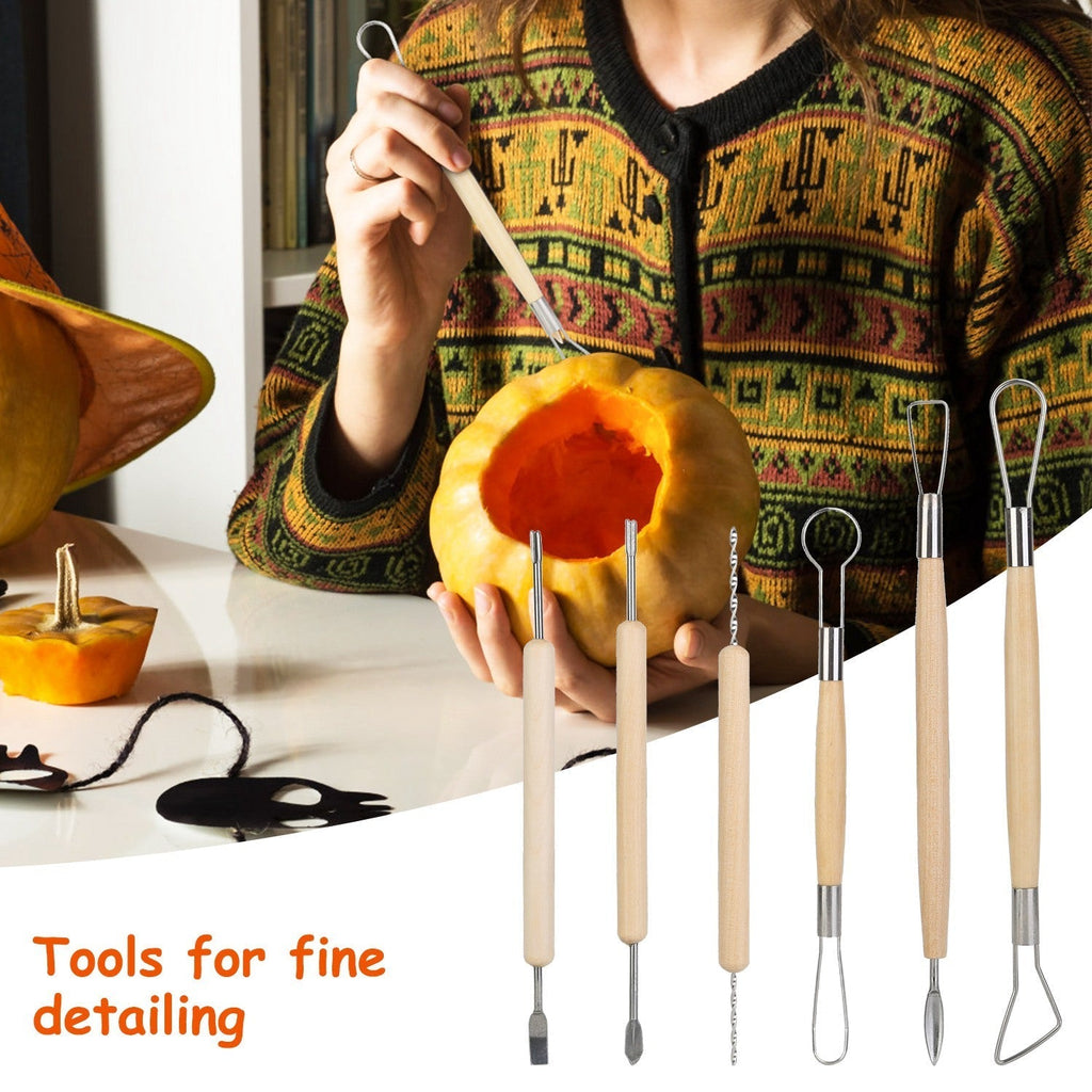13Pcs Halloween Pumpkin Carving Kit Stainless Steel Carving Kit Pumpkin Sculpting Cutting Kit Halloween Decorative Tools - Rustic Threads Farm