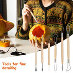 13Pcs Halloween Pumpkin Carving Kit Stainless Steel Carving Kit Pumpkin Sculpting Cutting Kit Halloween Decorative Tools - Rustic Threads Farm