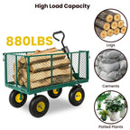 3-in-1 Oversized Steel Garden Cart