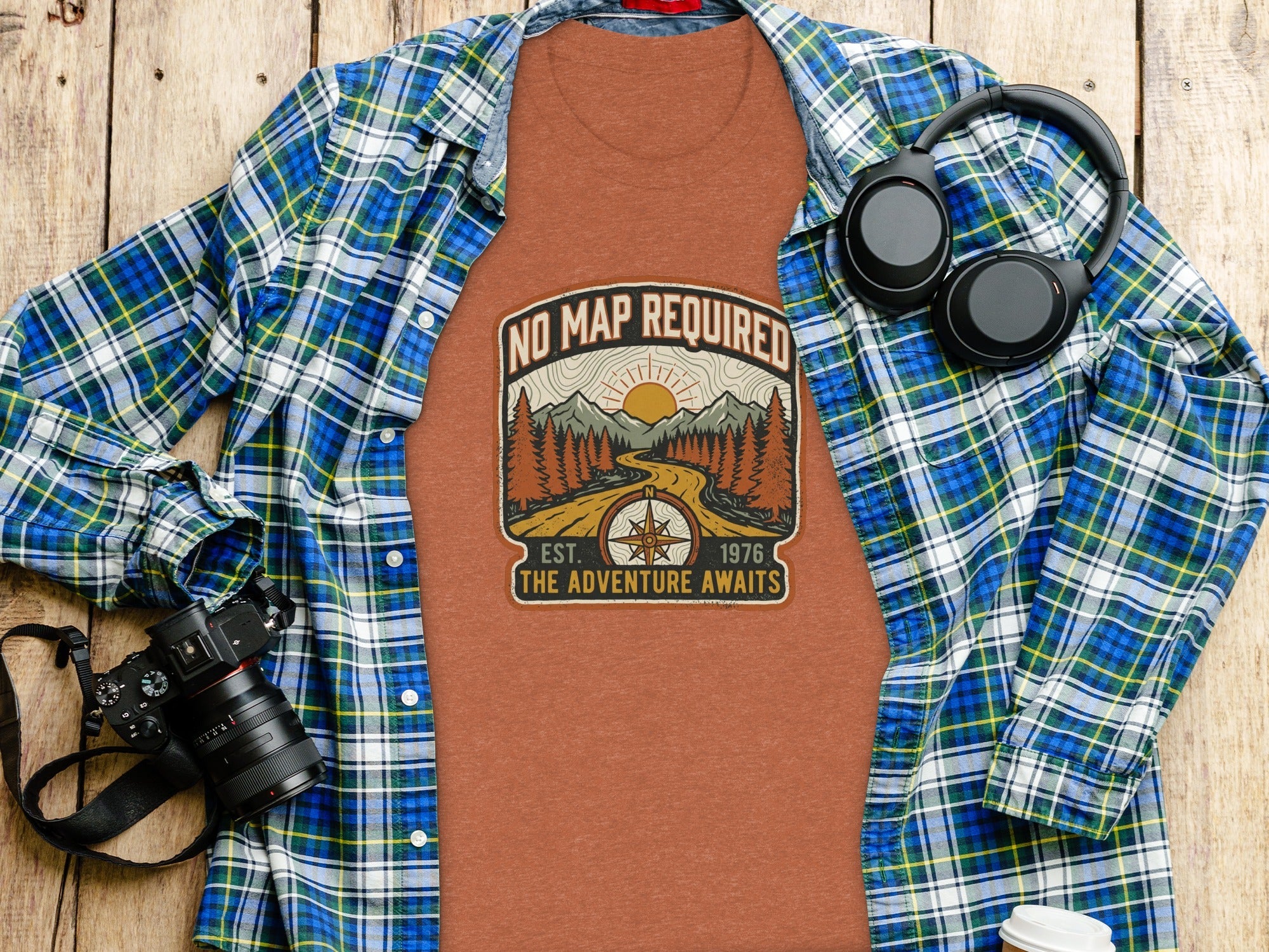 Heritage No Map Required: The Adventure Awaits Nomad Tee