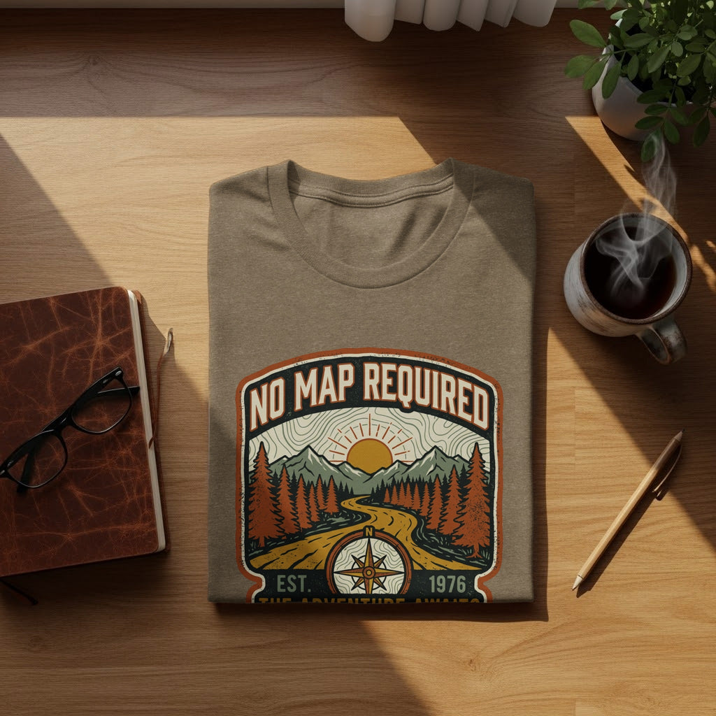 Heritage No Map Required: The Adventure Awaits Nomad Tee