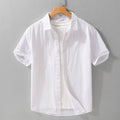 Summer Mens Clothing Simple Versatile Short-sleeve Shirt