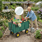 3-in-1 Oversized Steel Garden Cart