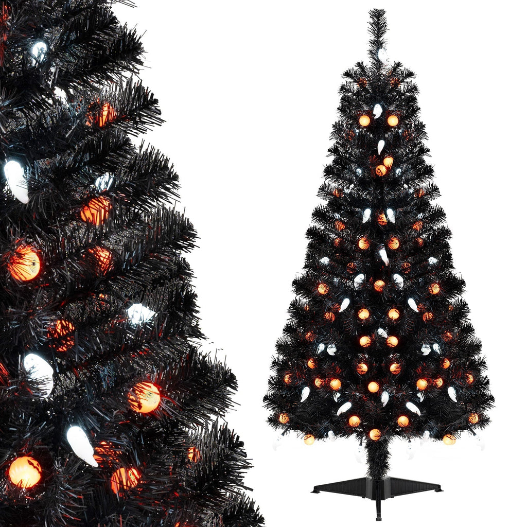 4.5 Feet Artificial Halloween Tree with 6 Lighting Modes and 5 Musics - Rustic Threads Farm