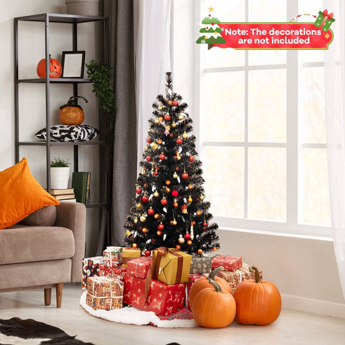 4.5 Feet Artificial Halloween Tree with 6 Lighting Modes and 5 Musics - Rustic Threads Farm