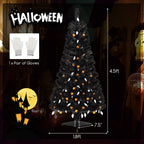 4.5 Feet Artificial Halloween Tree with 6 Lighting Modes and 5 Musics - Rustic Threads Farm