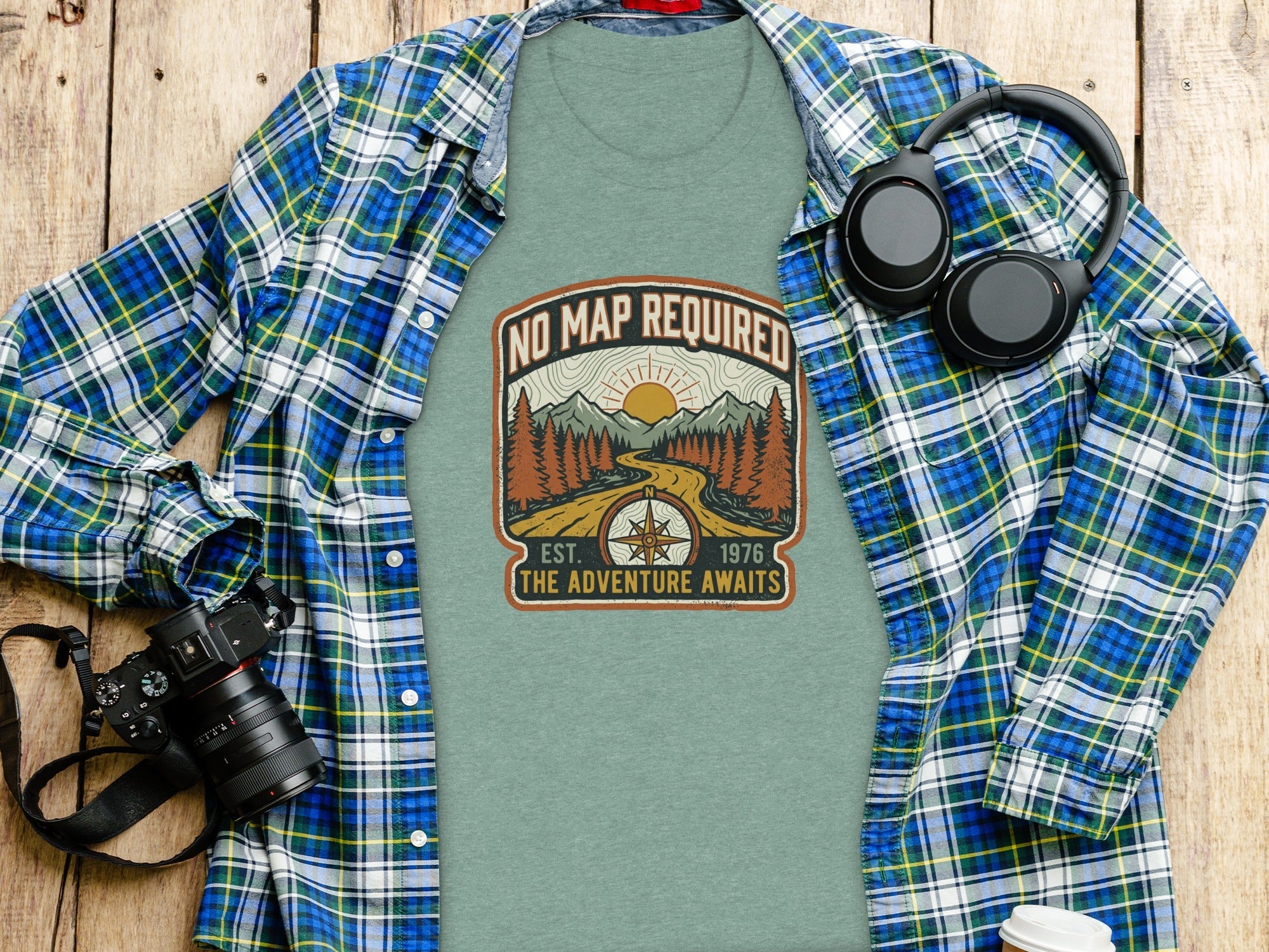 Heritage No Map Required: The Adventure Awaits Nomad Tee