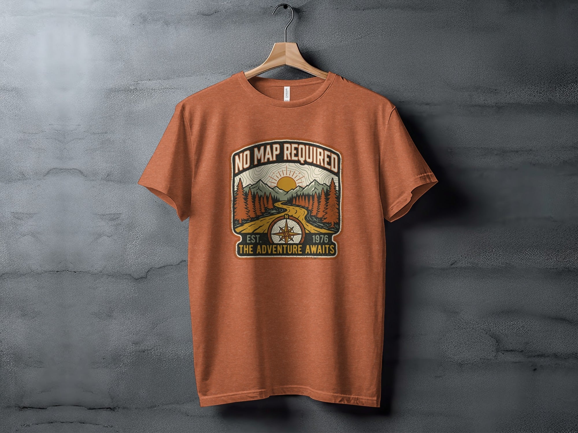 Heritage No Map Required: The Adventure Awaits Nomad Tee