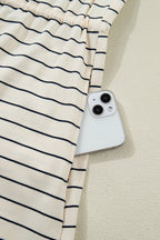 Mabel Stripe Drawstring Tunic Tank