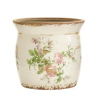 8" Tuscan Ceramic Floral Print Planter - Rustic Threads Farm