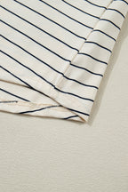 Mabel Stripe Drawstring Tunic Tank