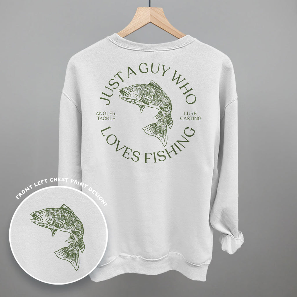 Just A Guy Who Loves Fishing (Back Print)