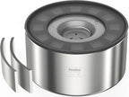 No Spill Dog Water Bowl 1 Gallon Stainless Steel Slow Feeder Non Slip