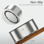 No Spill Dog Water Bowl 1 Gallon Stainless Steel Slow Feeder Non Slip