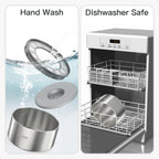 No Spill Dog Water Bowl 1 Gallon Stainless Steel Slow Feeder Non Slip