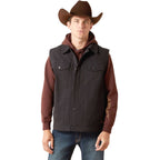 Ariat Men's Canvas Rancher Vest – Insulated Flannel-Lined Western Outdoor Vest - Rustic Threads Farm