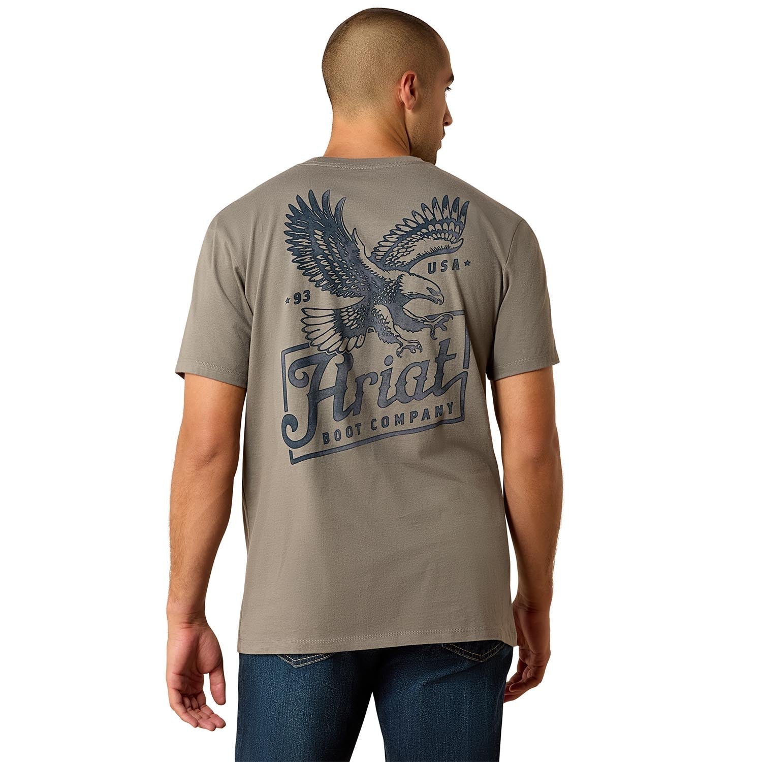 Ariat Mens Short Sleeve Shirt, Patriot Western Graphic Tee - Rustic Threads Farm