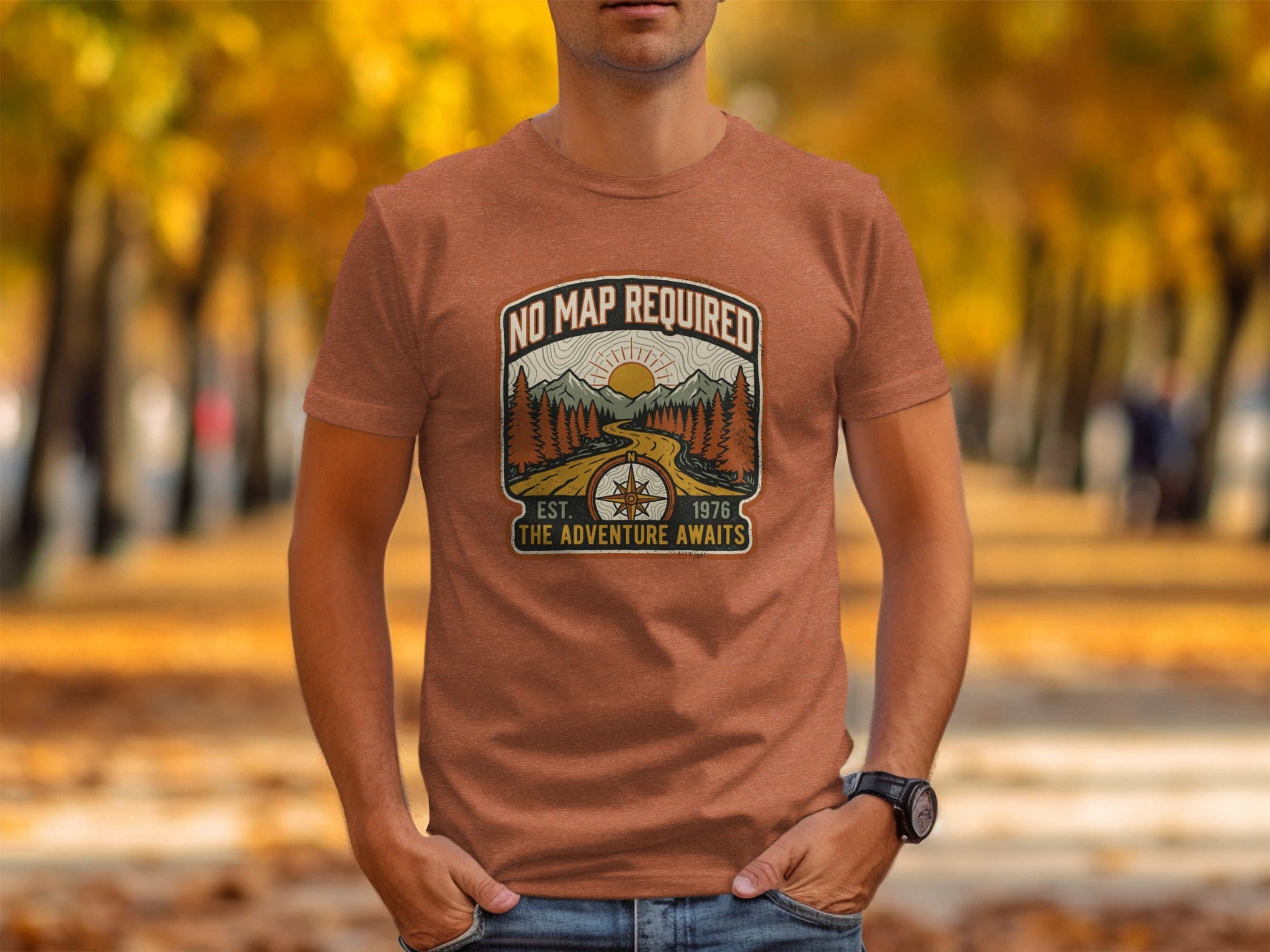 Heritage No Map Required: The Adventure Awaits Nomad Tee