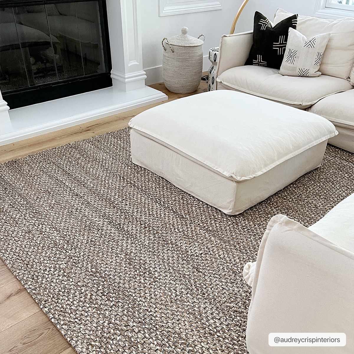 Caspar Hand Woven Natural Jute Rug - Rustic Threads Farm