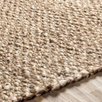 Caspar Hand Woven Natural Jute Rug - Rustic Threads Farm
