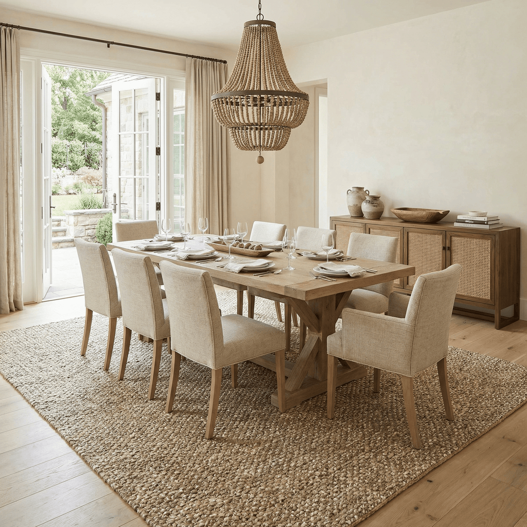 Caspar Hand Woven Natural Jute Rug - Rustic Threads Farm