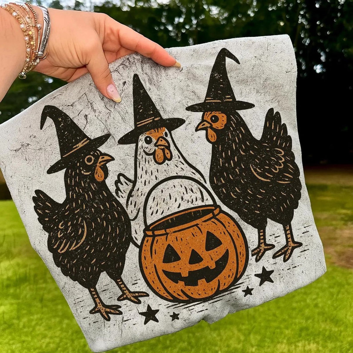 Chicken witches tee or sweatshirt - Rustic Threads Farm