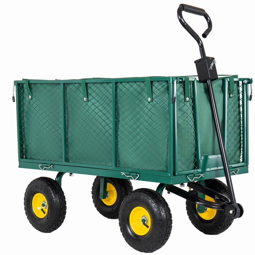 3-in-1 Oversized Steel Garden Cart