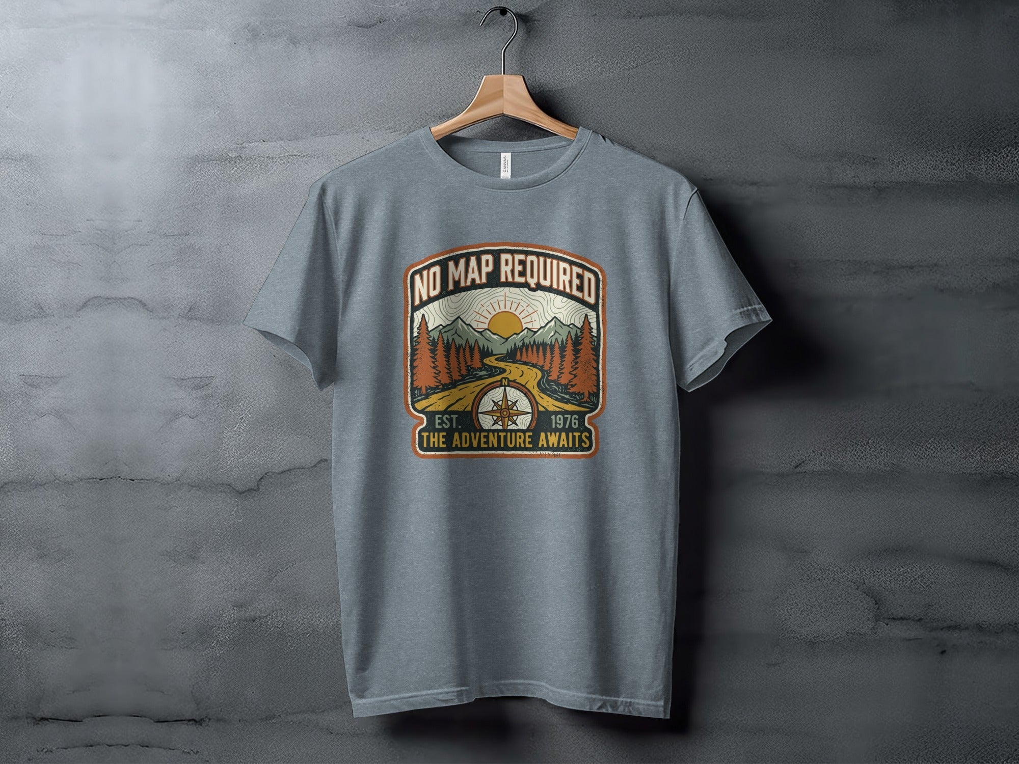 Heritage No Map Required: The Adventure Awaits Nomad Tee