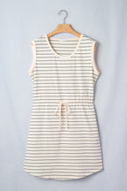 Mabel Stripe Drawstring Tunic Tank