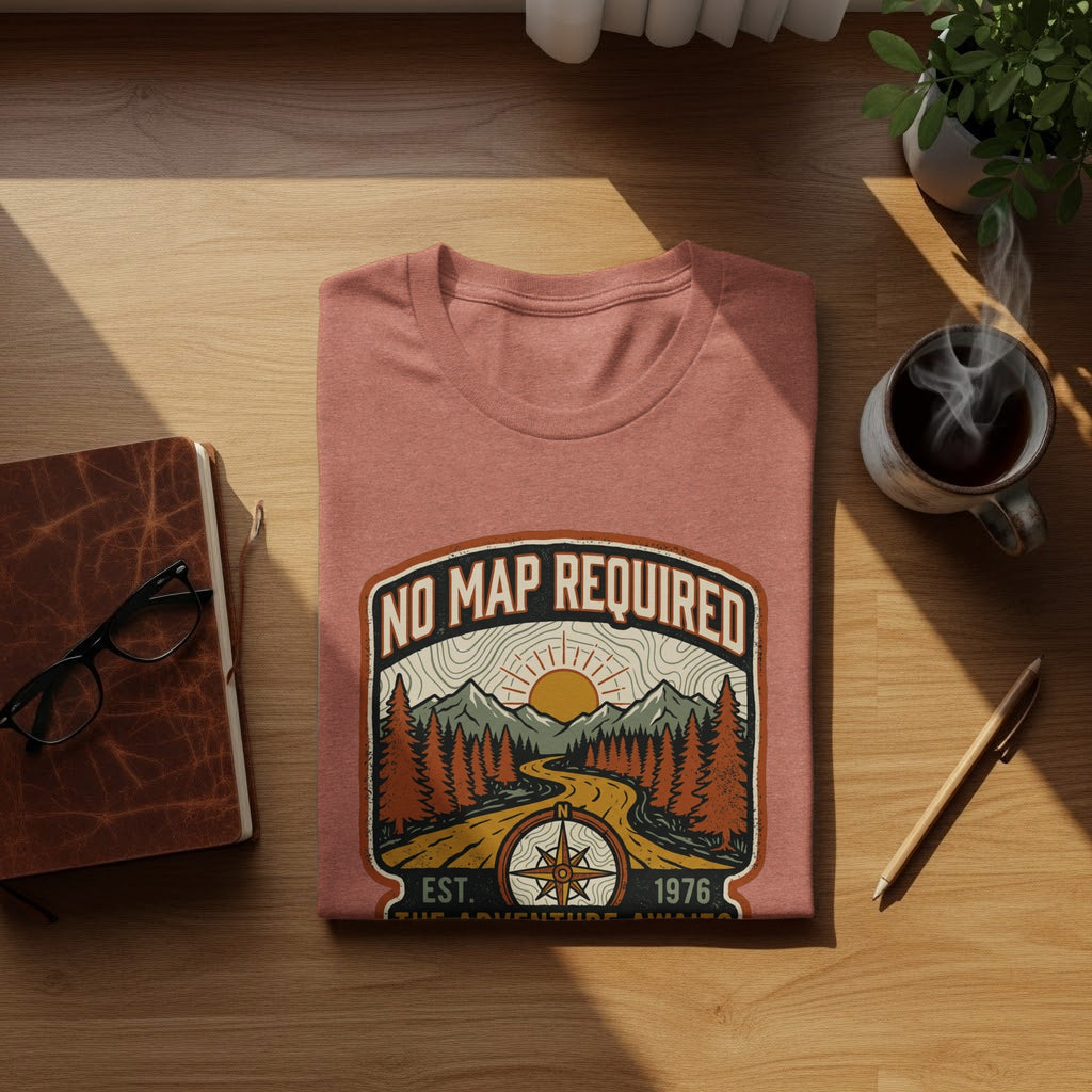 Heritage No Map Required: The Adventure Awaits Nomad Tee