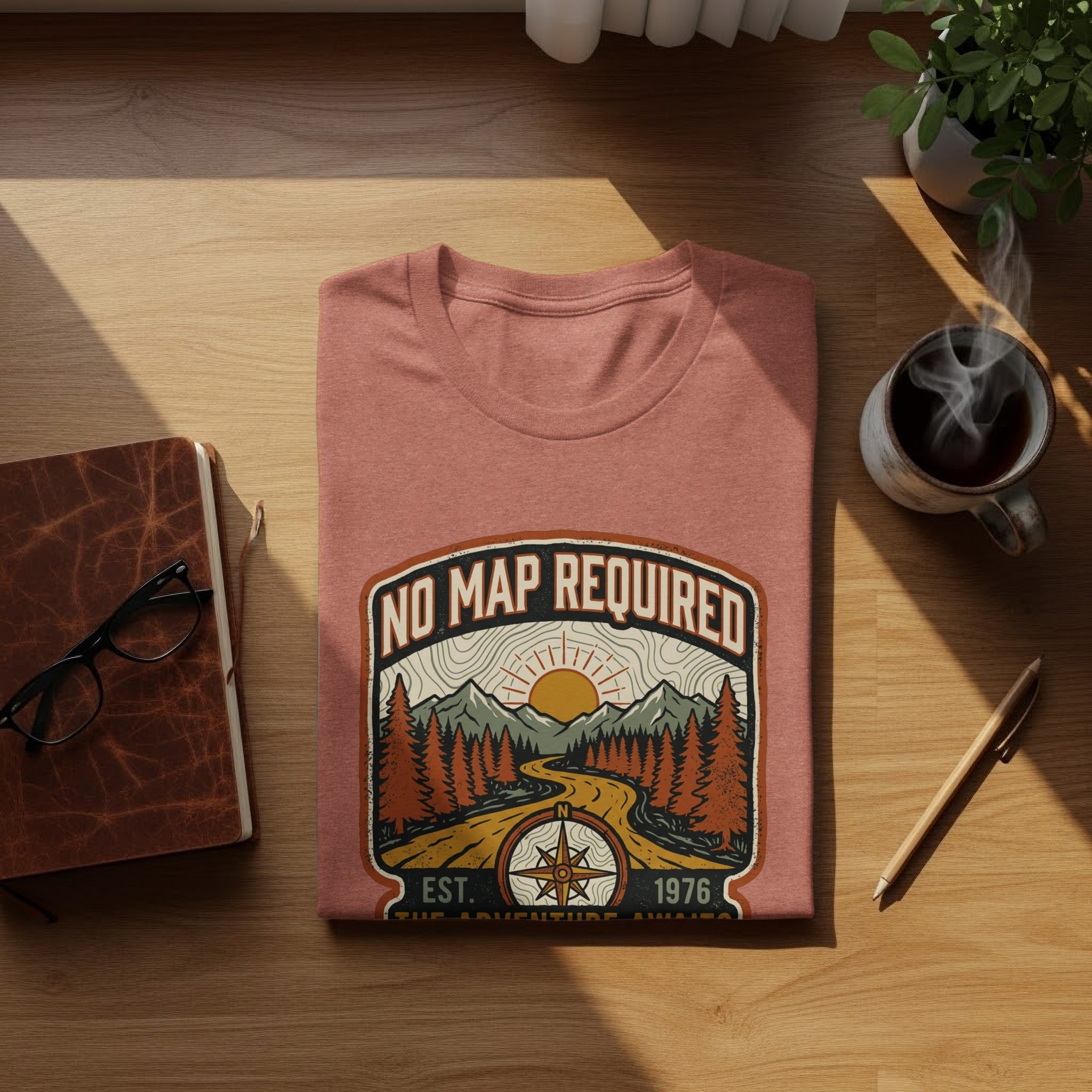 Heritage No Map Required: The Adventure Awaits Nomad Tee