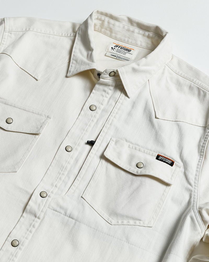 Earl Denim Shirt - Natural - Rustic Threads Farm