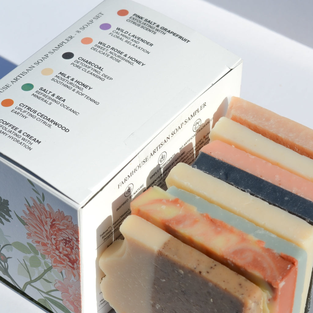 Farmhouse Artisan Goat Milk & Tallow Soap Sampler - Rustic Threads Farm