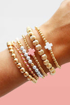 Lenora Cross Decor Multilayer Bracelet