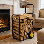 Firewood Log Cart Carrier - Rustic Threads Farm
