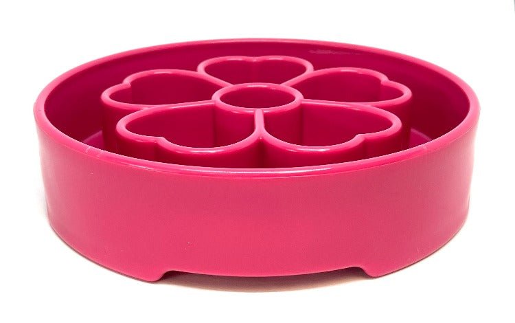 Flower eBowl Deep Slow Feeder Dog Bowl for Enrichment | USA Made - Rustic Threads Farm