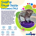 Flower eBowl Deep Slow Feeder Dog Bowl for Enrichment | USA Made - Rustic Threads Farm