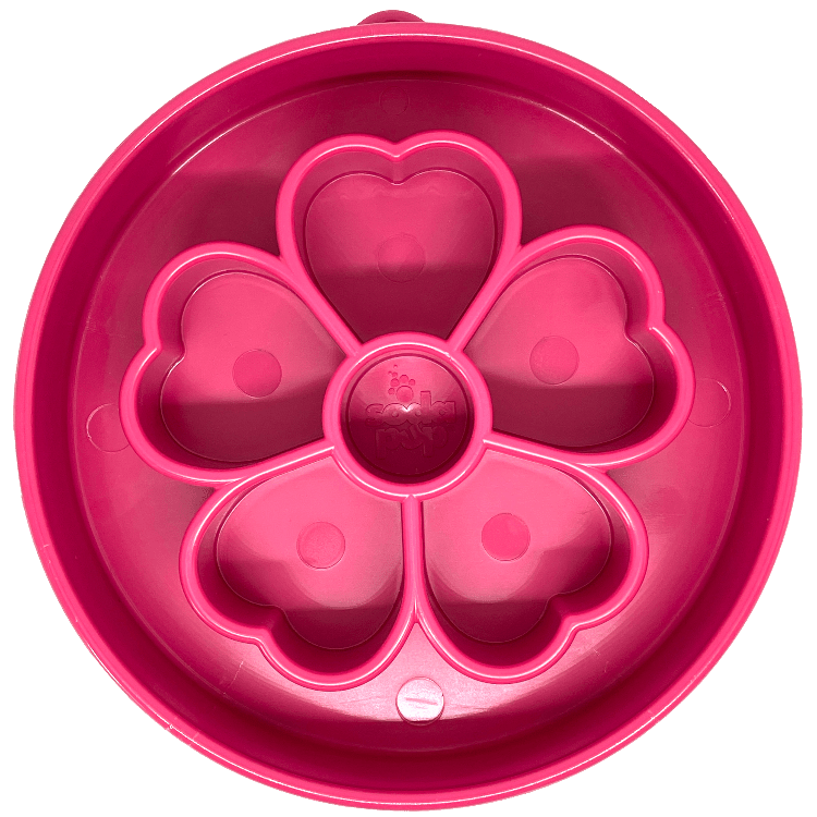Flower eBowl Deep Slow Feeder Dog Bowl for Enrichment | USA Made - Rustic Threads Farm
