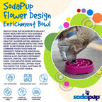 Flower eBowl Deep Slow Feeder Dog Bowl for Enrichment | USA Made - Rustic Threads Farm