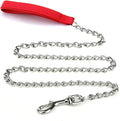 Heavy Duty Metal Dog Leash Chew Proof Pet Leash Chain With Soft Padded Handle For Large Medium Size Dogs - Rustic Threads Farm