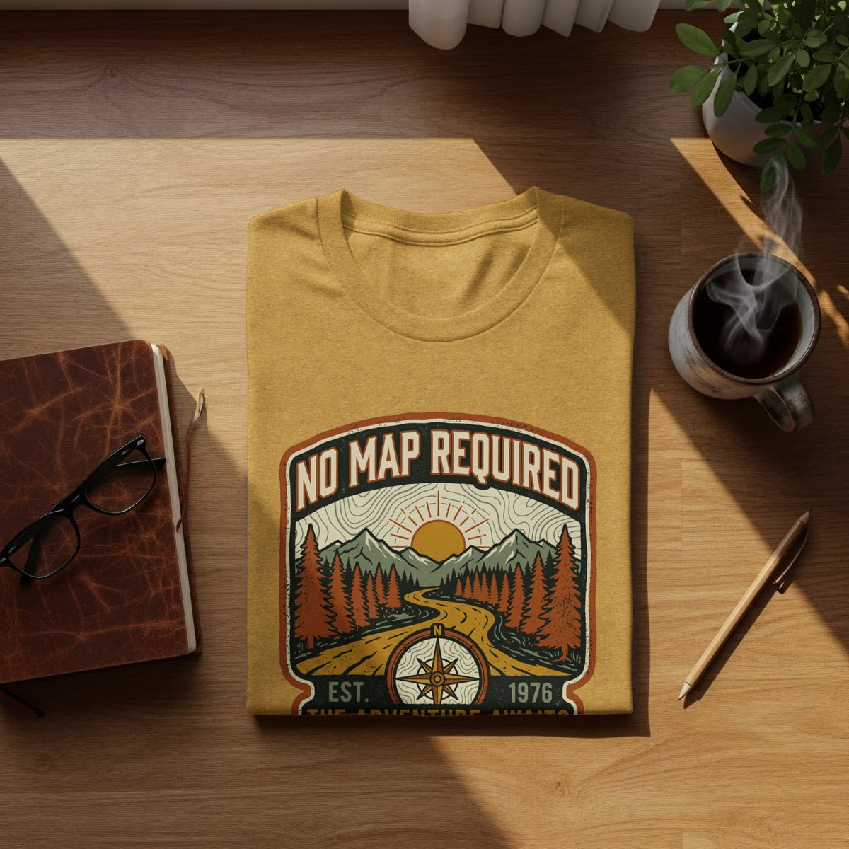 Heritage No Map Required: The Adventure Awaits Nomad Tee - Rustic Threads Farm
