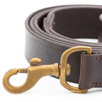 Jeffers Flat Leather Dog Leash with Hand Strap Handle, 6'L - Rustic Threads Farm