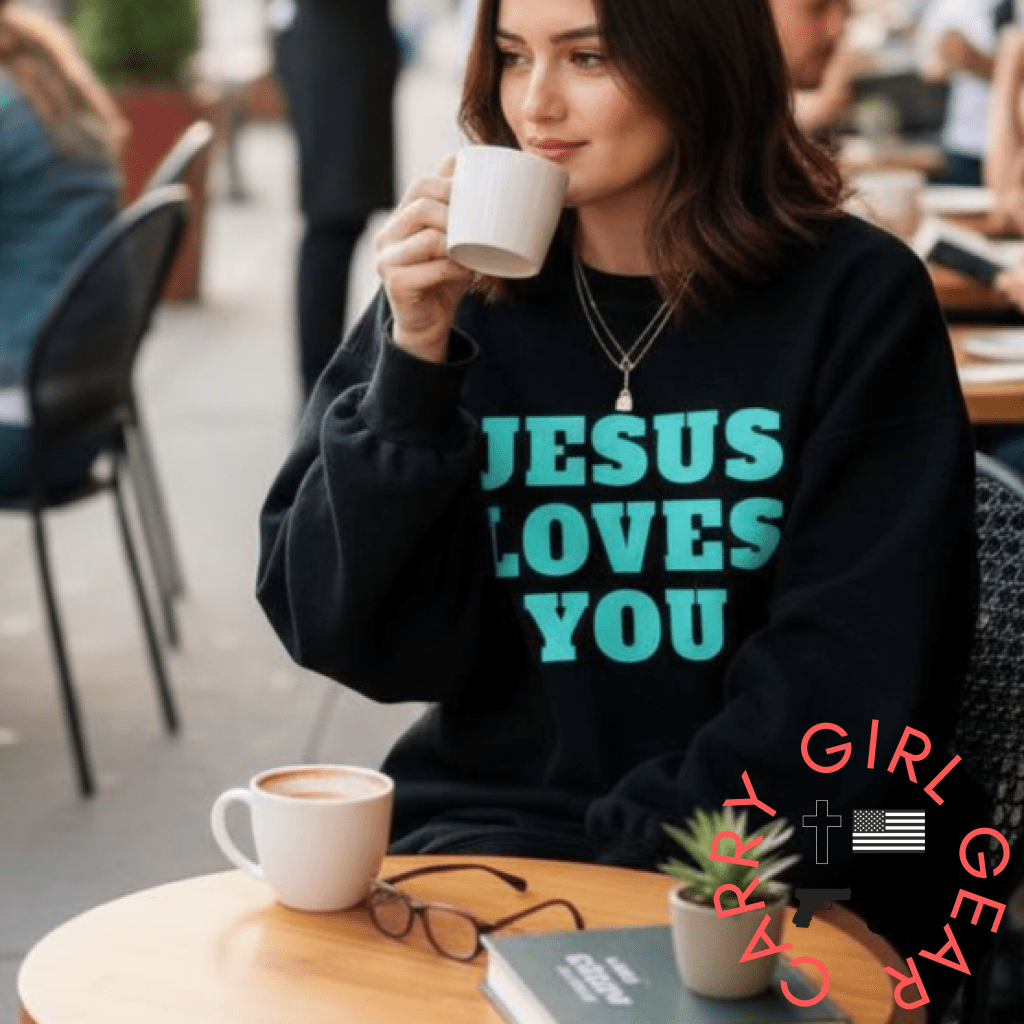JESUS LOVES YOU SWEATSHIRT - Rustic Threads Farm