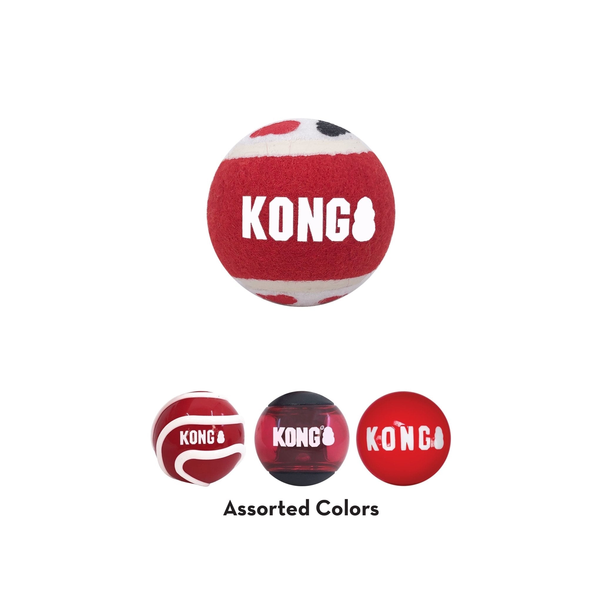 KONG Signature Fetch Dog Toy Balls, Multi-Pack - Rustic Threads Farm