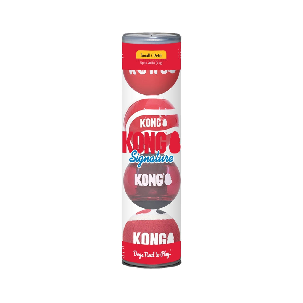 KONG Signature Fetch Dog Toy Balls, Multi-Pack - Rustic Threads Farm