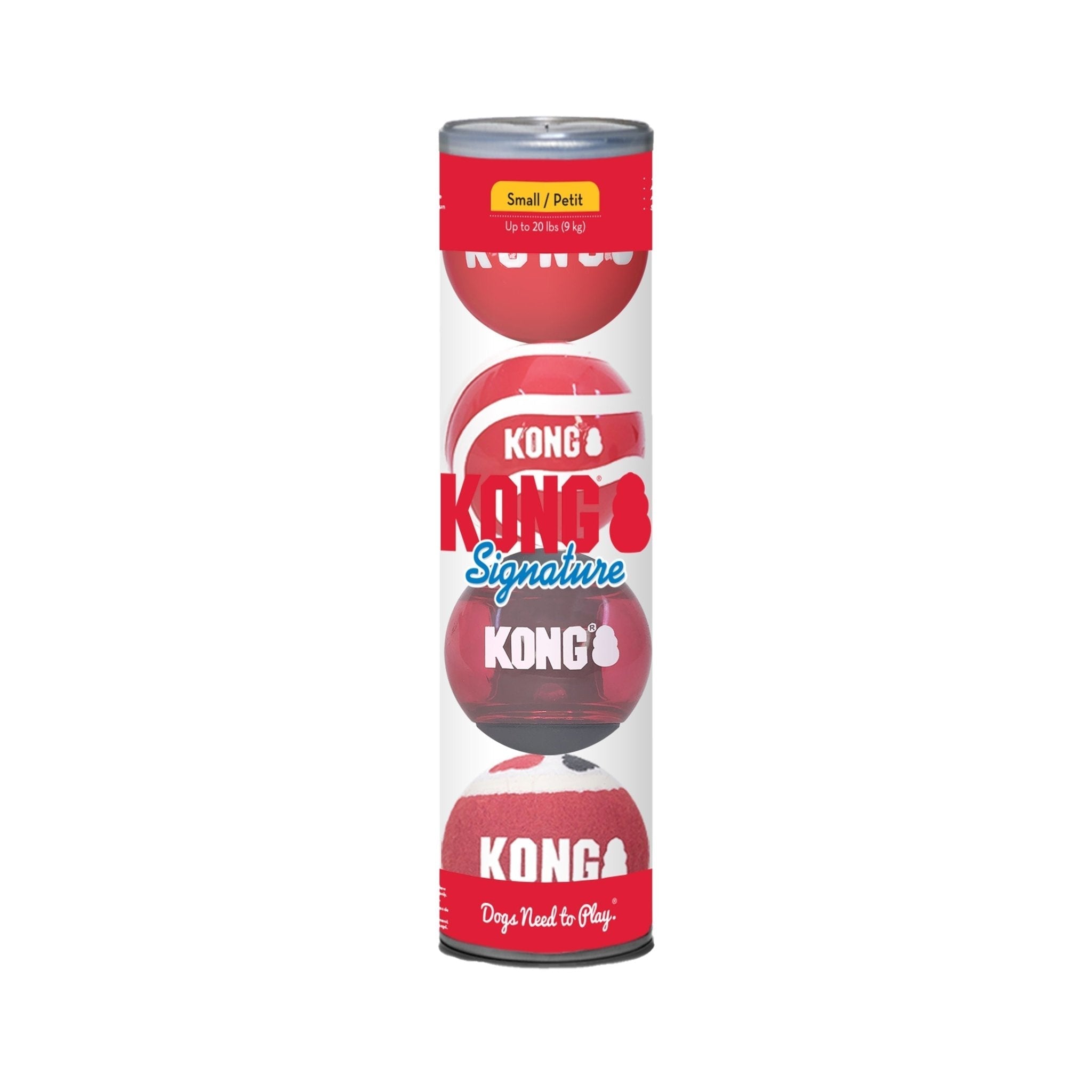 KONG Signature Fetch Dog Toy Balls, Multi-Pack - Rustic Threads Farm