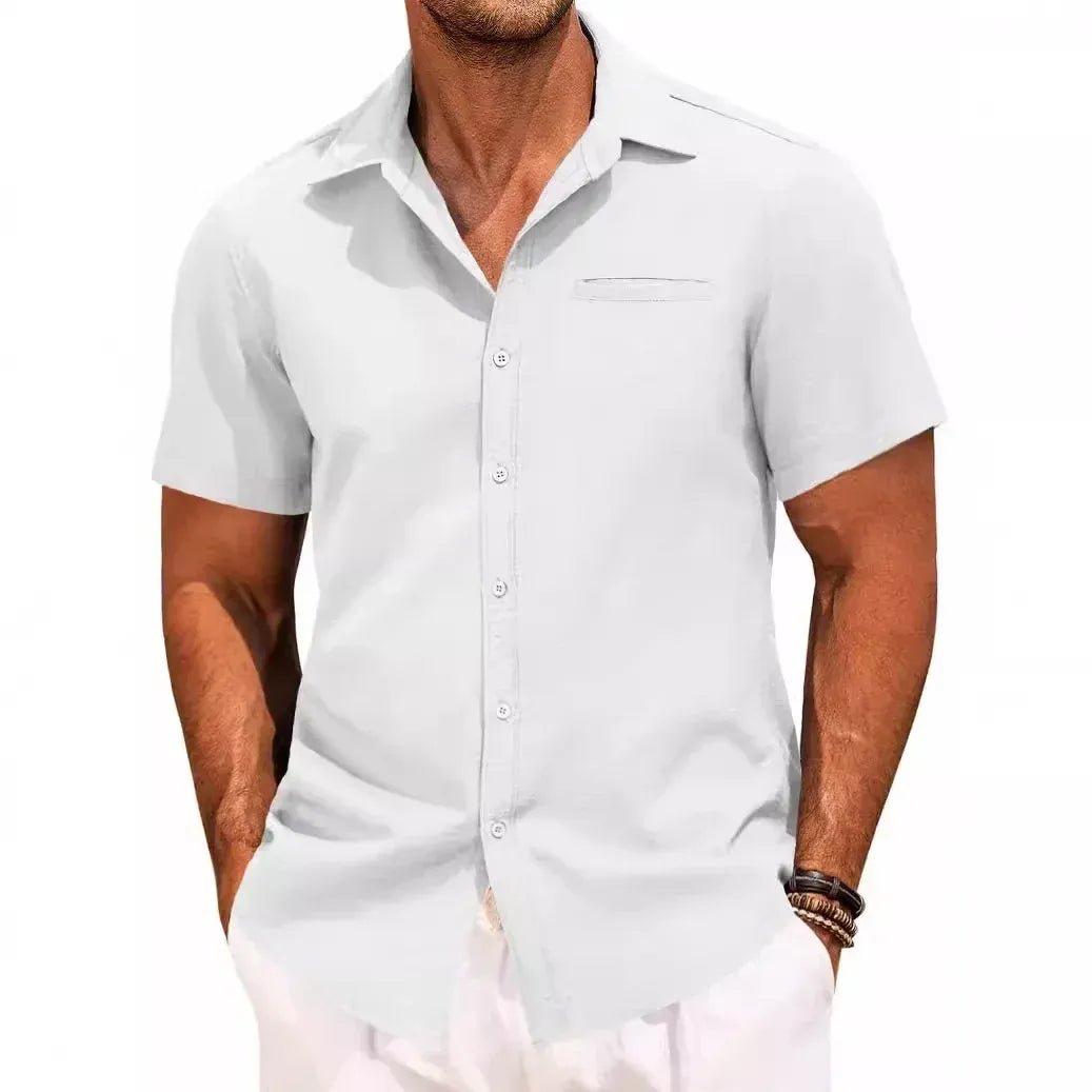 Men's Plus Size Classic Short Sleeve Button Down Shirt - Rustic Threads Farm