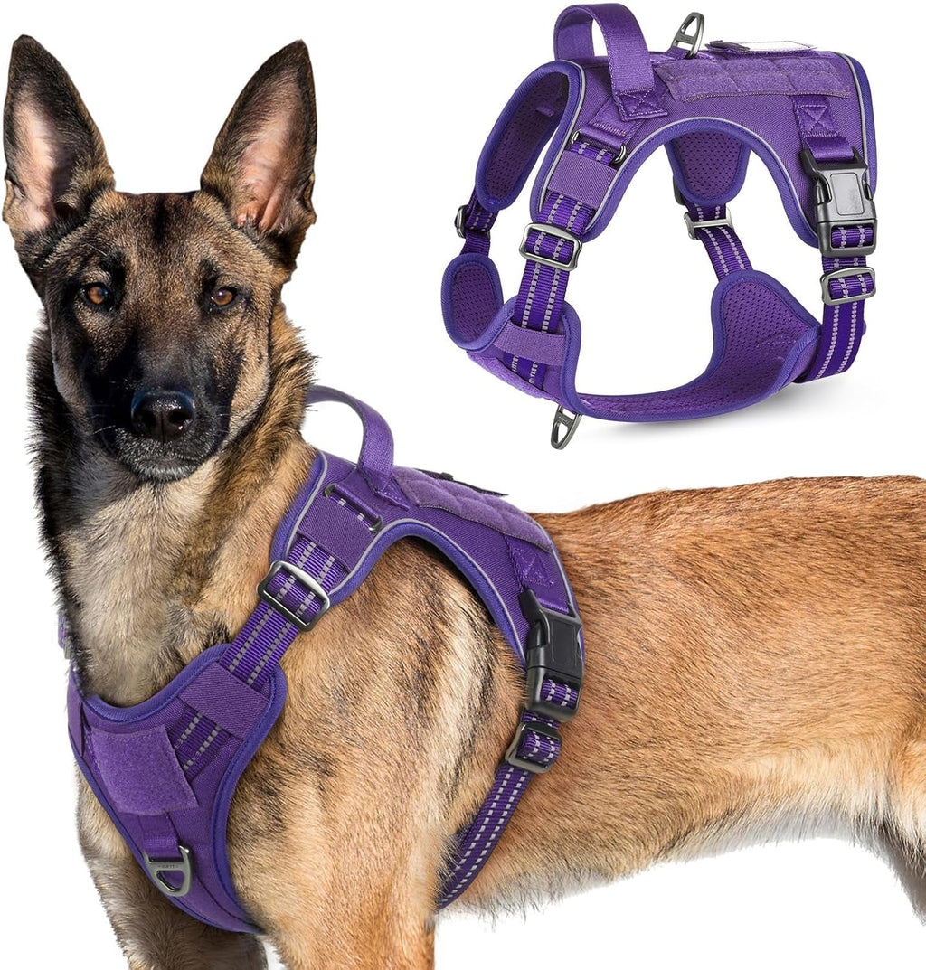 No-Pull Tactical Dog Harness MOLLE Vest for Medium & Large Dogs - Rustic Threads Farm