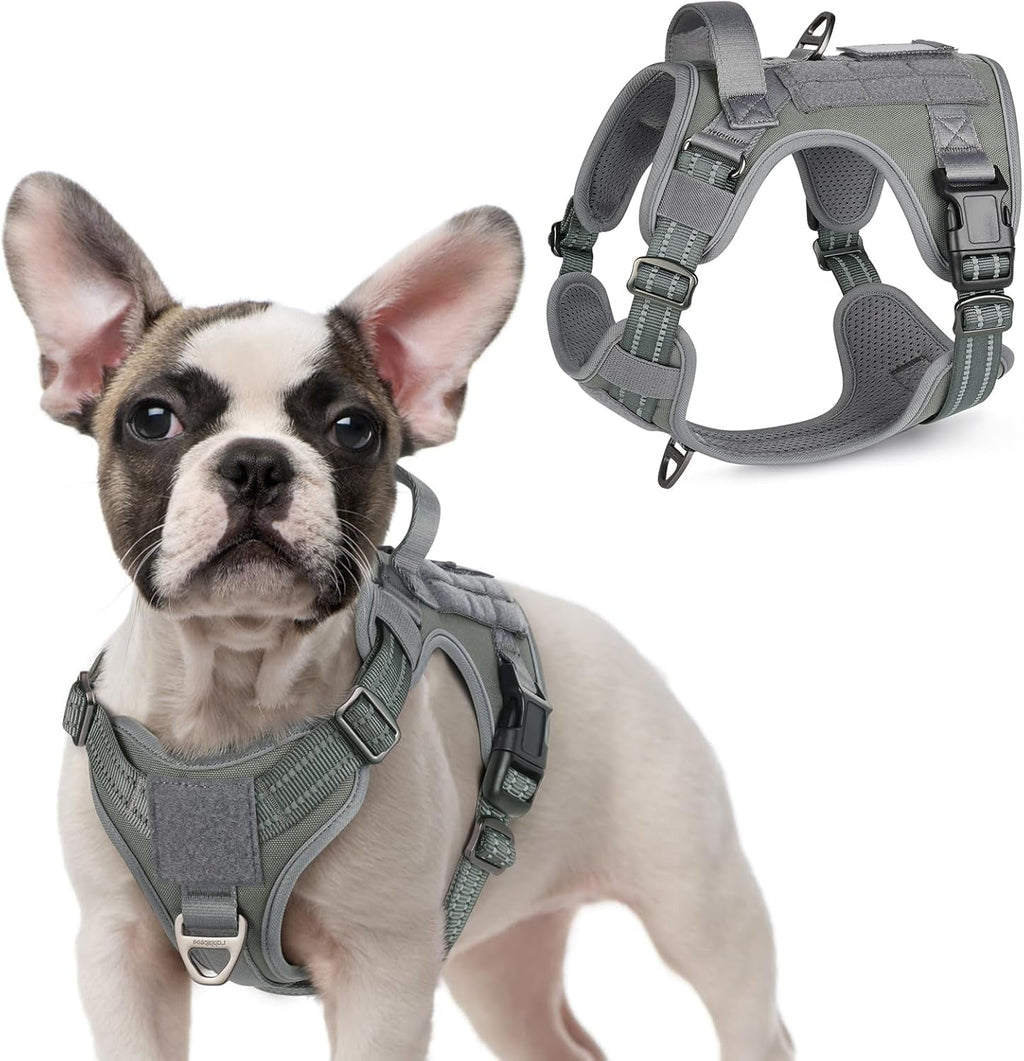No-Pull Tactical Dog Harness MOLLE Vest for Medium & Large Dogs - Rustic Threads Farm